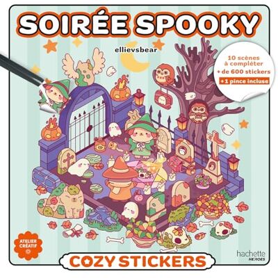 Xxx Cozy Stickers Soirée Spooky: 10 scènes à compléter + de 600 stickers + 1 pince incluse Xxx Cozy Stickers Soirée Spooky: 10 scènes à compléter + de 600 stickers + 1 pince incluse