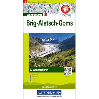 Hallwag Kümmerly+Frey Wandertourenkarte 6 Brig, Aletsch, Goms 1:50.000: Mit 33 Tourenvorschlägen, Wetterfest inkl. Höhenprofil & Zeitangabe pro Tour: 06 Hallwag Kümmerly+Frey Wandertourenkarte 6 Brig, Aletsch, Goms 1:50.000: Mit 33 Tourenvorschlägen, Wetterfest inkl. Höhenprofil & Zeitangabe pro Tour: 06