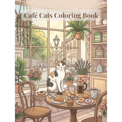 ART Café Cats Coloring Book: Stress Relief and Mindfulness Coloring Book for Adults with Cozy Café Scenes, Cute Cats, and Relaxing Moments ART Café Cats Coloring Book: Stress Relief and Mindfulness Coloring Book for Adults with Cozy Café Scenes, Cute Cats, and Relaxing Moments