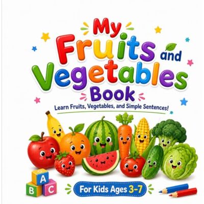 Samson My First Fruits and Vegetables Book: Learn Fruits, Vegetables, Colors, and Simple Sentences for Kids Ages 3–7 Samson My First Fruits and Vegetables Book: Learn Fruits, Vegetables, Colors, and Simple Sentences for Kids Ages 3–7