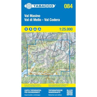 aa.vv Val Masino, Val di Mello, Val Codera. Carta topografica in scala 1:25.000, antistrappo, impermeabile, fotodegradabile. Ediz. italiana, inglese, francese e tedesca: Tabacco Wanderkarte 1:25000: 84 aa.vv Val Masino, Val di Mello, Val Codera. Carta topografica in scala 1:25.000, antistrappo, impermeabile, fotodegradabile. Ediz. italiana, inglese, francese e tedesca: Tabacco Wanderkarte 1:25000: 84