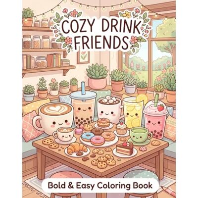 ART Cozy Drink Friends: Bold & Easy Coloring Book ART Cozy Drink Friends: Bold & Easy Coloring Book