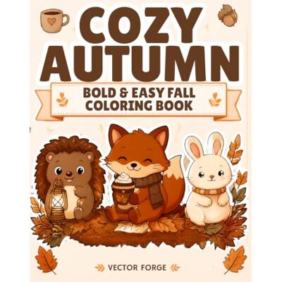 Rio Cozy Autumn: Bold & Easy Fall Coloring Book Rio Cozy Autumn: Bold & Easy Fall Coloring Book