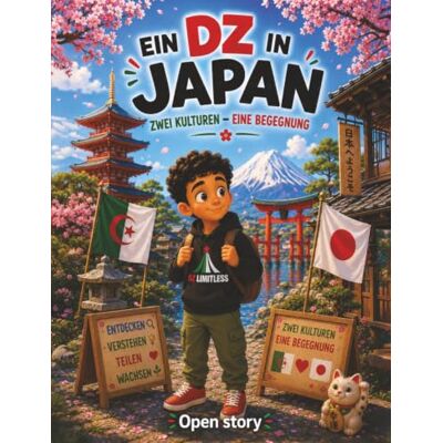 Open Story Ein DZ in Japan Zwei Kulturen Eine Begegnung: Illustriertes Kinderbuch mit Fragen und Ausmalbildern Eine herzerwärmende Geschichte über ... Austausch zwischen Algerien und Japan Open Story Ein DZ in Japan Zwei Kulturen Eine Begegnung: Illustriertes Kinderbuch mit Fragen und Ausmalbildern Eine herzerwärmende Geschichte über ... Austausch zwischen Algerien und Japan