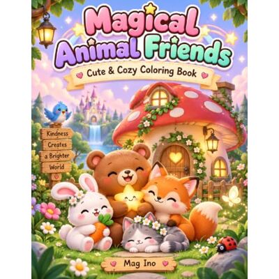 Magical Animal Friends: Coloring Book for Adults and Kids Magical Animal Friends: Coloring Book for Adults and Kids