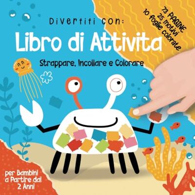 sy, Talinn Libro di Attività per Bambini a Partire dai 2 Anni: Strappare e Incollare Libro di Lavoretti Manuali impara con animali, Contiene Fogli Colorati ... artigianale senza forbici per bambini. sy, Talinn Libro di Attività per Bambini a Partire dai 2 Anni: Strappare e Incollare Libro di Lavoretti Manuali impara con animali, Contiene Fogli Colorati ... artigianale senza forbici per bambini.