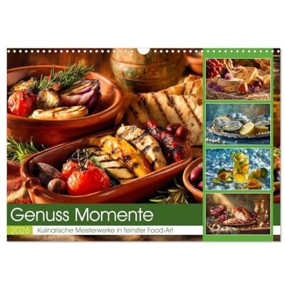 Gierok-Latniak, Steffen Genuss Momente (Wandkalender 2026 DIN A3 quer), Monatskalender: Dieser hochwertige Food-Art-Kalender präsentiert zwölf kunstvolle Stillleben, ... Festtagen und kulinarischer Eleganz. Gierok-Latniak, Steffen Genuss Momente (Wandkalender 2026 DIN A3 quer), Monatskalender: Dieser hochwertige Food-Art-Kalender präsentiert zwölf kunstvolle Stillleben, ... Festtagen und kulinarischer Eleganz.