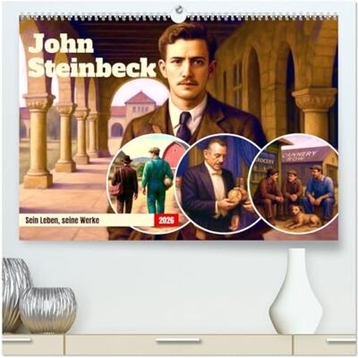 Lehmann, Steffani John Steinbeck (hochwertiger Premium Wandkalender 2026 DIN A2 quer), Kunstdruck in Hochglanz: Ein literarischer Blick auf das Amerika im 20. Jahrhundert Lehmann, Steffani John Steinbeck (hochwertiger Premium Wandkalender 2026 DIN A2 quer), Kunstdruck in Hochglanz: Ein literarischer Blick auf das Amerika im 20. Jahrhundert