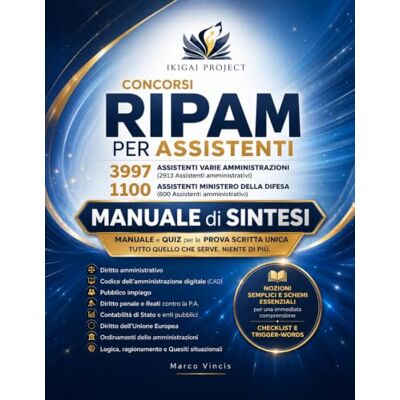 Pro-Ject CONCORSI RIPAM PER ASSISTENTI MANUALE RIASSUNTIVO 2026 3997 assistenti varie amministrazioni Manuale di Sintesi: Sintesi operativa per il concorso ... Tutto quello che serve. Niente di più. Pro-Ject CONCORSI RIPAM PER ASSISTENTI MANUALE RIASSUNTIVO 2026 3997 assistenti varie amministrazioni Manuale di Sintesi: Sintesi operativa per il concorso ... Tutto quello che serve. Niente di più.