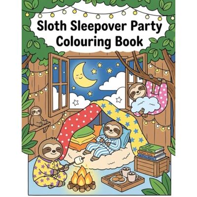 Andersson Sloth Sleepover Party: Colouring Book Andersson Sloth Sleepover Party: Colouring Book
