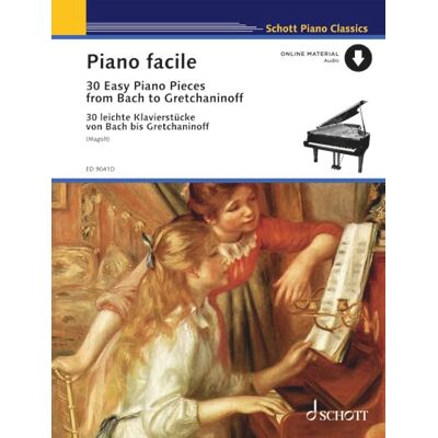 Schott Piano Facile: 30 Easy Piano Pieces from Bach to Gretchaninoff Piano Classics (ED 9041D): 30 Pièces faciles de Bach à Gretchaninoff. piano. Schott Piano Facile: 30 Easy Piano Pieces from Bach to Gretchaninoff Piano Classics (ED 9041D): 30 Pièces faciles de Bach à Gretchaninoff. piano.