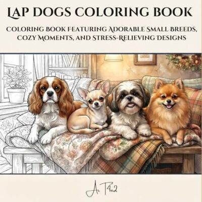 ART Lap Dogs Coloring Book: Coloring book featuring adorable, small breeds cozy moments and stress relieving designs ART Lap Dogs Coloring Book: Coloring book featuring adorable, small breeds cozy moments and stress relieving designs