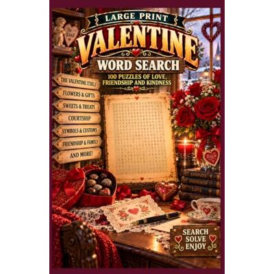 Kirk Large Print Valentine Word Search: 100 Puzzles of Love, Friendship and Kindness Kirk Large Print Valentine Word Search: 100 Puzzles of Love, Friendship and Kindness