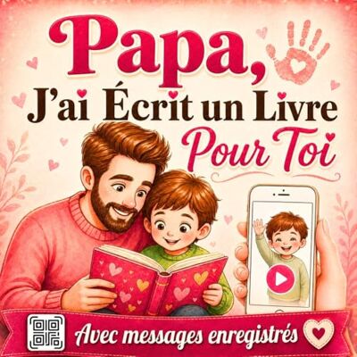 Elsa Papa, J'ai Écrit un Livre Pour Toi: Cadeau interactif et personnalisé 3 en 1 avec activités créatives et messages audio ou vidéo pour surprendre papa Elsa Papa, J'ai Écrit un Livre Pour Toi: Cadeau interactif et personnalisé 3 en 1 avec activités créatives et messages audio ou vidéo pour surprendre papa