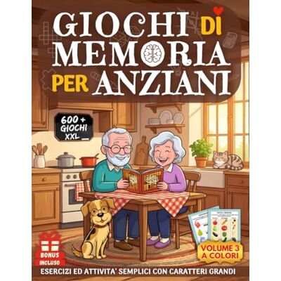 Creative GIOCHI DI MEMORIA PER ANZIANI 3: Libro 600+ Giochi a Colori per Alzheimer e Demenza Senile Esercizi ed Attività Semplici di Stimolazione Cognitiva ... con Caratteri Grandi XXL per Ipovedenti Creative GIOCHI DI MEMORIA PER ANZIANI 3: Libro 600+ Giochi a Colori per Alzheimer e Demenza Senile Esercizi ed Attività Semplici di Stimolazione Cognitiva ... con Caratteri Grandi XXL per Ipovedenti