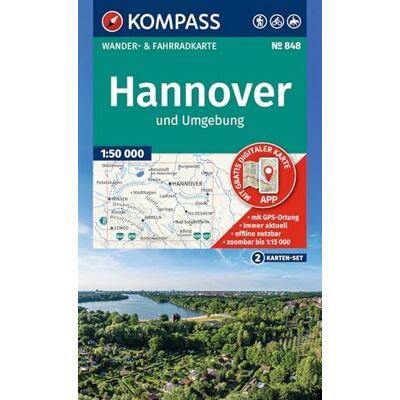 Kompass Karten GmbH KOMPASS Wanderkarten-Set 848 Hannover und Umgebung (2 Karten) 1:50.000: inklusive Karte zur offline Verwendung in der KOMPASS-App. Fahrradfahren. Kompass Karten GmbH KOMPASS Wanderkarten-Set 848 Hannover und Umgebung (2 Karten) 1:50.000: inklusive Karte zur offline Verwendung in der KOMPASS-App. Fahrradfahren.