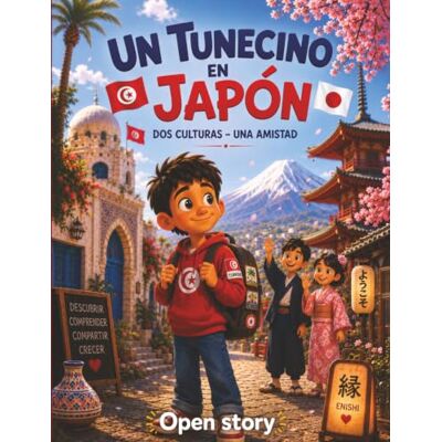 Open Story Un tunecino en Japón: Descubre la magia de Tokio, el té verde, los cerezos en flor y la amistad entre dos mundos – Con dibujos para colorear, preguntas y respuestas, e historias motivadoras para niños Open Story Un tunecino en Japón: Descubre la magia de Tokio, el té verde, los cerezos en flor y la amistad entre dos mundos – Con dibujos para colorear, preguntas y respuestas, e historias motivadoras para niños