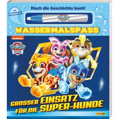 Panini PAW Patrol: Großer Einsatz für die Super-Hunde Wassermalspaß: Pappbilderbuch mit nachfüllbarem Wassermalstift Panini PAW Patrol: Großer Einsatz für die Super-Hunde Wassermalspaß: Pappbilderbuch mit nachfüllbarem Wassermalstift
