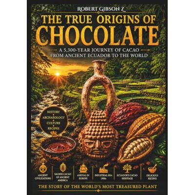 Gibson The True Origins of Chocolate: A 5.300 year journey of cacao from ancient ecuador to the world, ilustrations, gift, photography, ecuador, amazon, ... Secret History of Chocolate, food history, Gibson The True Origins of Chocolate: A 5.300 year journey of cacao from ancient ecuador to the world, ilustrations, gift, photography, ecuador, amazon, ... Secret History of Chocolate, food history,