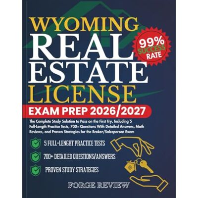 Rio WYOMING Real Estate License Exam Prep 2026/2027: The Complete Study Solution to Pass on the First Try, Including 5 Full-Length Practice Tests, 700+ ... Strategies for the Broker/Salesperson Exam Rio WYOMING Real Estate License Exam Prep 2026/2027: The Complete Study Solution to Pass on the First Try, Including 5 Full-Length Practice Tests, 700+ ... Strategies for the Broker/Salesperson Exam