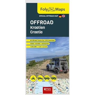 Schempp, Martin FolyMaps OFFROAD Croatia 1:250 000: Special map with over 80 off-road tracks Schempp, Martin FolyMaps OFFROAD Croatia 1:250 000: Special map with over 80 off-road tracks