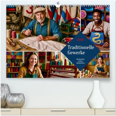 Lehmann, Steffani Traditionelle Gewerke (hochwertiger Premium Wandkalender 2026 DIN A2 quer), Kunstdruck in Hochglanz: Über die Kunst des Handgemachten Lehmann, Steffani Traditionelle Gewerke (hochwertiger Premium Wandkalender 2026 DIN A2 quer), Kunstdruck in Hochglanz: Über die Kunst des Handgemachten