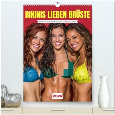 Fotografie, Mb Bikinis lieben Brüste Sexy Frauen, bunte Bilder und nackte Tatsachen (hochwertiger Premium Wandkalender 2026 DIN A2 hoch), Kunstdruck in Hochglanz: ... Bikinis. 12 Frauen, 12 Farben, 12 Hingucker. Fotografie, Mb Bikinis lieben Brüste Sexy Frauen, bunte Bilder und nackte Tatsachen (hochwertiger Premium Wandkalender 2026 DIN A2 hoch), Kunstdruck in Hochglanz: ... Bikinis. 12 Frauen, 12 Farben, 12 Hingucker.