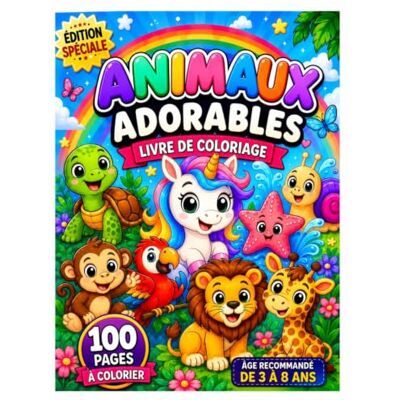 Creative Animaux Adorables: Livre de Coloriage pour Enfants de 3 à 8 Ans-100 Pages à Colorier avec des Animaux Mignons, Rigolos et Adorables Creative Animaux Adorables: Livre de Coloriage pour Enfants de 3 à 8 Ans-100 Pages à Colorier avec des Animaux Mignons, Rigolos et Adorables