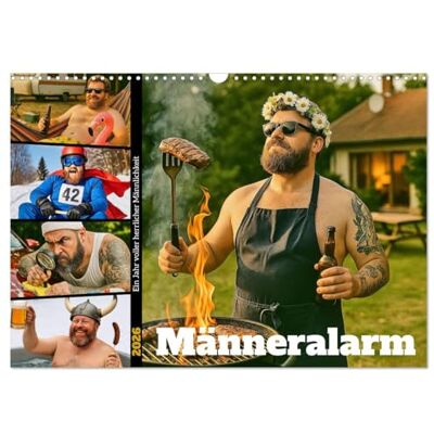 Schimak, Fred Männeralarm Ein Jahr voller herrlicher Männlichkeit (Wandkalender 2026 DIN A3 quer), Monatskalender: Ein Jahr voller Männerhumor Schimak, Fred Männeralarm Ein Jahr voller herrlicher Männlichkeit (Wandkalender 2026 DIN A3 quer), Monatskalender: Ein Jahr voller Männerhumor