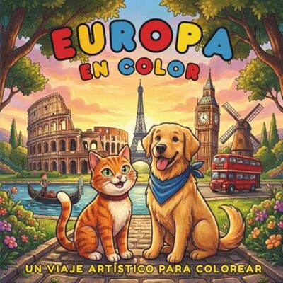 Blanco Europa en color: Un viaje artístico para colorear Blanco Europa en color: Un viaje artístico para colorear