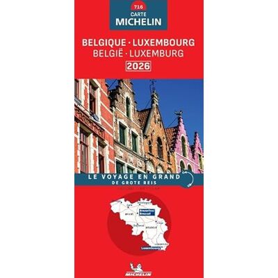 Michelin BELGIQUE LUXEMBOURG BELGIE LUXEMBURG 11716 2026: wegenkaart 1:400 000 Michelin BELGIQUE LUXEMBOURG BELGIE LUXEMBURG 11716 2026: wegenkaart 1:400 000