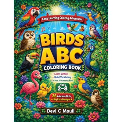 Devi Birds ABC Coloring Book for Kids Ages 2 and Up: Learn the Alphabet with Colorful Birds — Parrots, Owls, Eagles & More! Great for Preschool & Kindergarten Devi Birds ABC Coloring Book for Kids Ages 2 and Up: Learn the Alphabet with Colorful Birds — Parrots, Owls, Eagles & More! Great for Preschool & Kindergarten