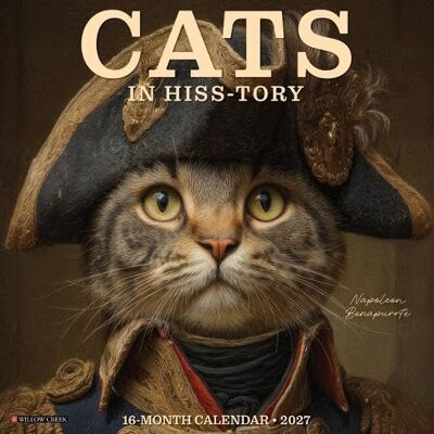 Willow Creek Press Cats in Hiss-Tory 2027 Wall Willow Creek Press Cats in Hiss-Tory 2027 Wall