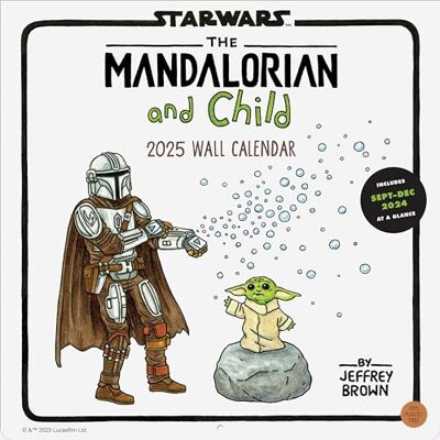Brown, Jeffrey The Mandalorian and Child: 2025 Wall Calendar Brown, Jeffrey The Mandalorian and Child: 2025 Wall Calendar