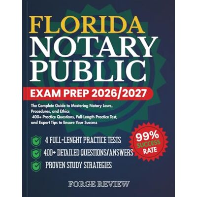 Rio FLORIDA Notary Public Exam Prep 2026/2027: The Complete Guide to Mastering Notary Laws, Procedures, and Ethics 400+ Practice Questions, Full-Length ... Test, and Expert Tips to Ensure Your Success Rio FLORIDA Notary Public Exam Prep 2026/2027: The Complete Guide to Mastering Notary Laws, Procedures, and Ethics 400+ Practice Questions, Full-Length ... Test, and Expert Tips to Ensure Your Success