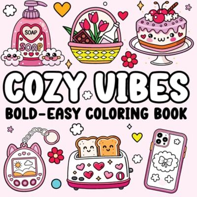 Creative Cozy Vibes Coloring Book Bold and Easy Designs for Adults & Teens 50 Cute Kawaii Pages: Relaxing, Aesthetic, Stress Relief Coloring Book Creative Cozy Vibes Coloring Book Bold and Easy Designs for Adults & Teens 50 Cute Kawaii Pages: Relaxing, Aesthetic, Stress Relief Coloring Book