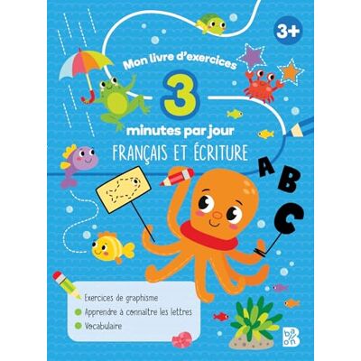Xxx Mon livre d'exercices 3 minutes par jour Français et écriture Xxx Mon livre d'exercices 3 minutes par jour Français et écriture
