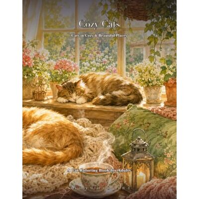 ART Cozy Cats: A Cat Coloring Book for Adults — Cozy, Floral & Beautiful Scenes ART Cozy Cats: A Cat Coloring Book for Adults — Cozy, Floral & Beautiful Scenes