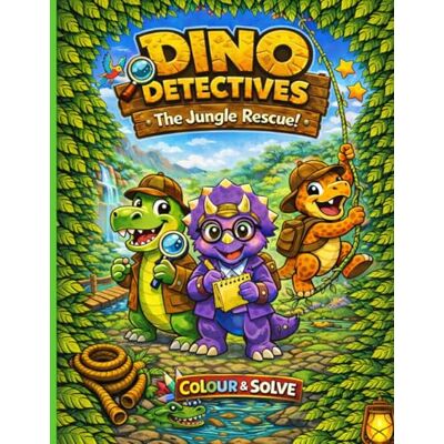 Garmin Dino Detectives: The Jungle Rescue: A Colour & Solve Adventure Book For Kids Ages 4-8 Garmin Dino Detectives: The Jungle Rescue: A Colour & Solve Adventure Book For Kids Ages 4-8