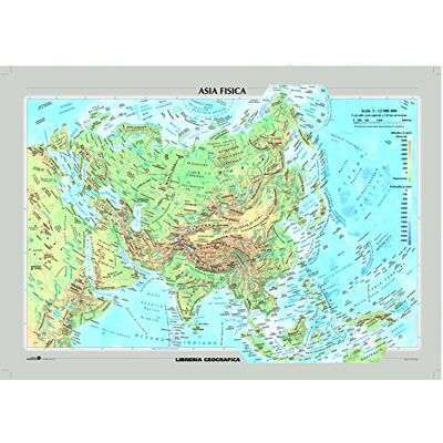 AA.VV. Asia fisica e politica Carta Murale AA.VV. Asia fisica e politica Carta Murale