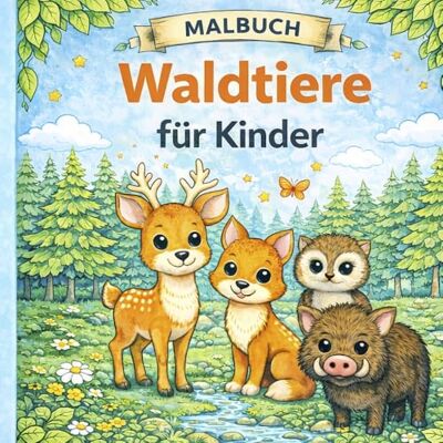 Roth Malbuch Waldtiere für Kinder ab 4 Jahren – Mein erstes Ausmalbuch mit 18 süßen Tieren aus dem Wald: Ausmalbuch für Kleinkinder Fördert Kreativität ... Jungen und Mädchen Bonusseiten inklusive Roth Malbuch Waldtiere für Kinder ab 4 Jahren – Mein erstes Ausmalbuch mit 18 süßen Tieren aus dem Wald: Ausmalbuch für Kleinkinder Fördert Kreativität ... Jungen und Mädchen Bonusseiten inklusive