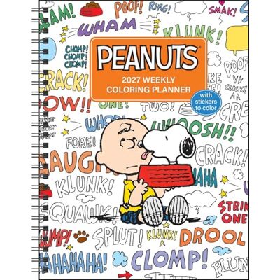 Peanuts Worldwide LLC PEANUTS® 2027 Monthly/Weekly Coloring Calendar with Stickers to Color Peanuts Worldwide LLC PEANUTS® 2027 Monthly/Weekly Coloring Calendar with Stickers to Color