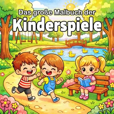 Blanco Das große Malbuch der Kinderspiele: Meine Abenteuer auf dem Spielplatz Bildschirmfreier Spaß & Kawaii-Motive mit dicken Linien für Kinder ab 4 Jahren Blanco Das große Malbuch der Kinderspiele: Meine Abenteuer auf dem Spielplatz Bildschirmfreier Spaß & Kawaii-Motive mit dicken Linien für Kinder ab 4 Jahren