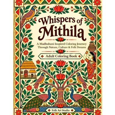 ART Whispers of Mithila: A Madhubani-Inspired Coloring Journey Through Nature, Culture & Folk Dreams ART Whispers of Mithila: A Madhubani-Inspired Coloring Journey Through Nature, Culture & Folk Dreams