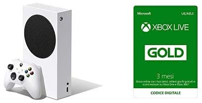 Microsoft Xbox Series S + Xbox Live Gold (3 Mesi Abbonamento)