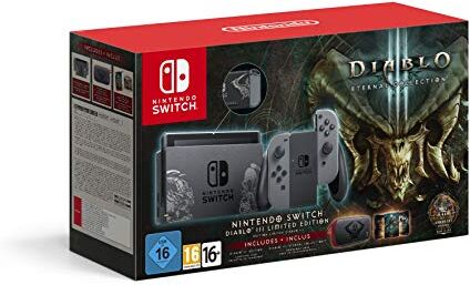 Nintendo Switch Diablo III Limited Edition Console with Diablo III Download Code + Themed Carry Case [Edizione: Regno Unito]