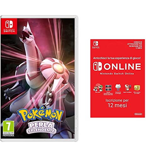 Nintendo Pokémon Perla Splendente ( Switch) + Switch Online Membri 12 Mesi ( Switch Codice download)