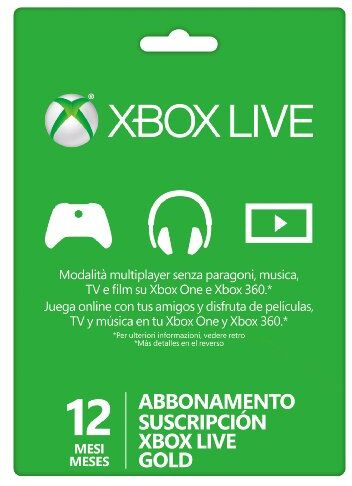 Microsoft Xbox Live Gold Card 12 Mesi