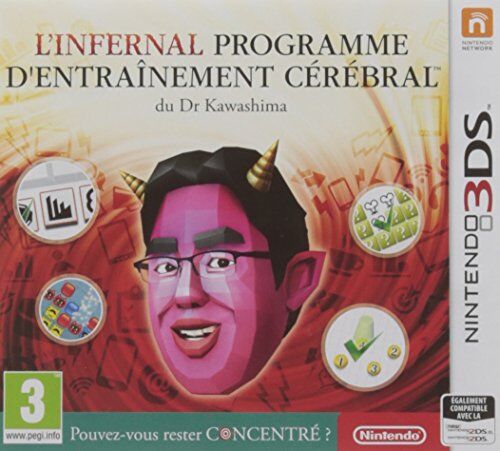 Nintendo L'infernal programme d'entraînement cérébraldu Dr Kawashima: Pouvez-vous rester concentré ?  3DS [Edizione: Francia]