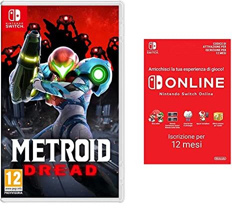 Nintendo Metroid Dread & 365 Giorni Switch Online Membri (Individual)   Switch Codice download